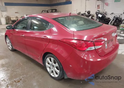 2013 Hyundai Elantra Limited z USA, uszkodzony, nr VIN KMHDH4AE4DU942218